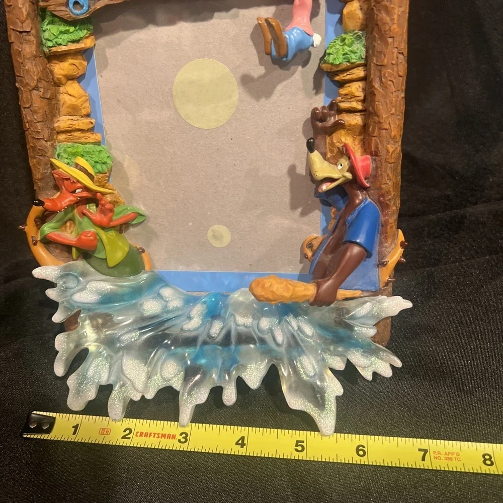 DISNEY Splash Mountain 5x7 4x6 Resin Picture Frame 3D Brer Rabbit‎ Fox and Bear